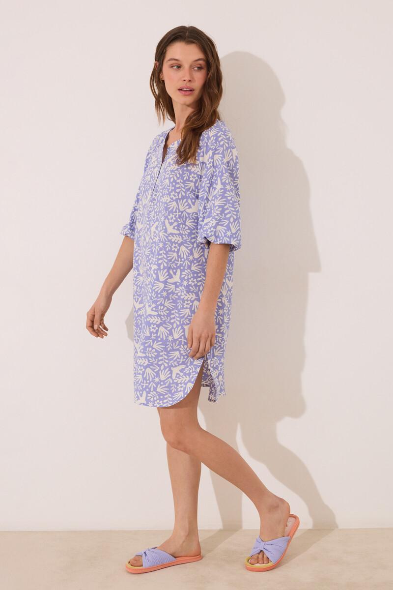 women'secret Camisola viscosa lila estampado Mejor oferta