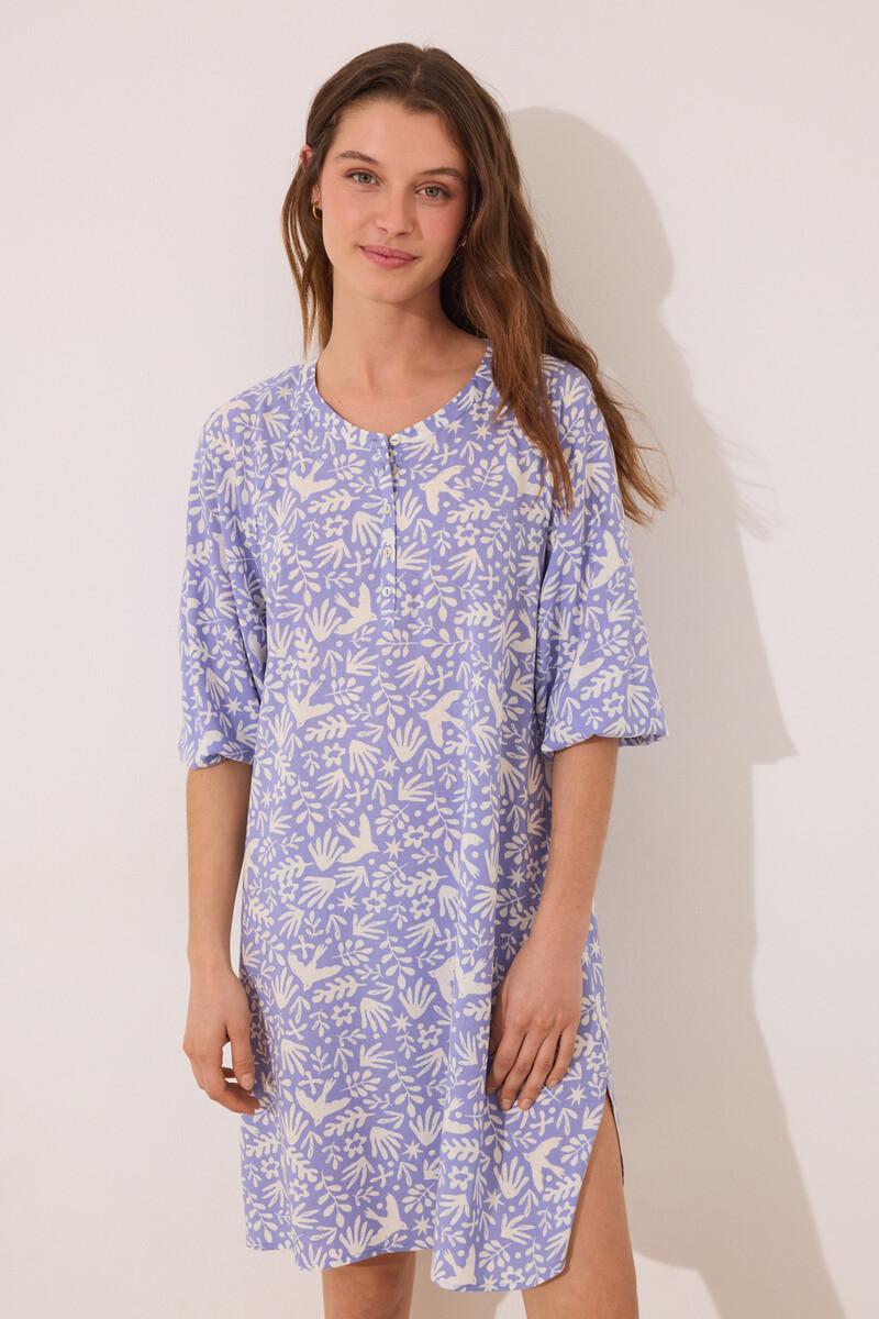 women'secret Camisola viscosa lila estampado Mejor oferta