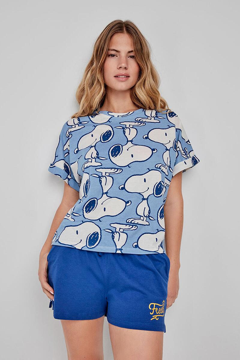 women'secret Pijama corto estampado Snoopy Oferta especial
