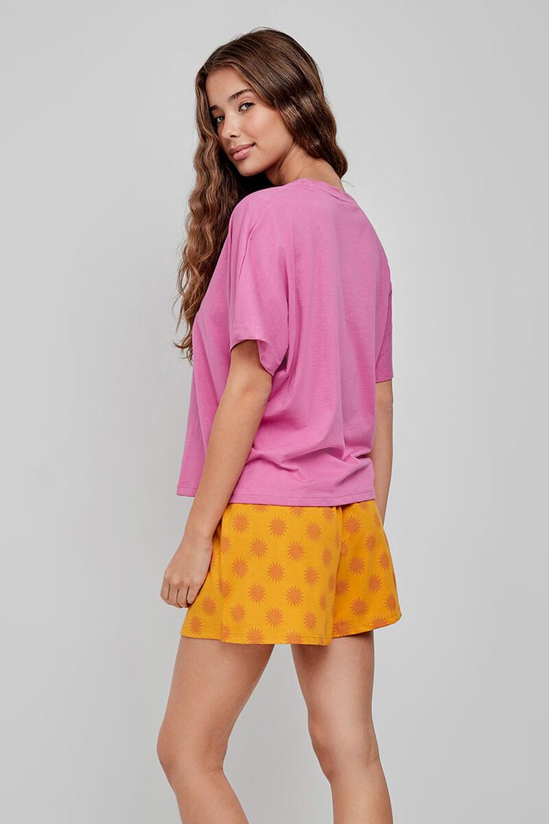 women'secret Pijama corto estampado fucsia Oferta especial de fábrica