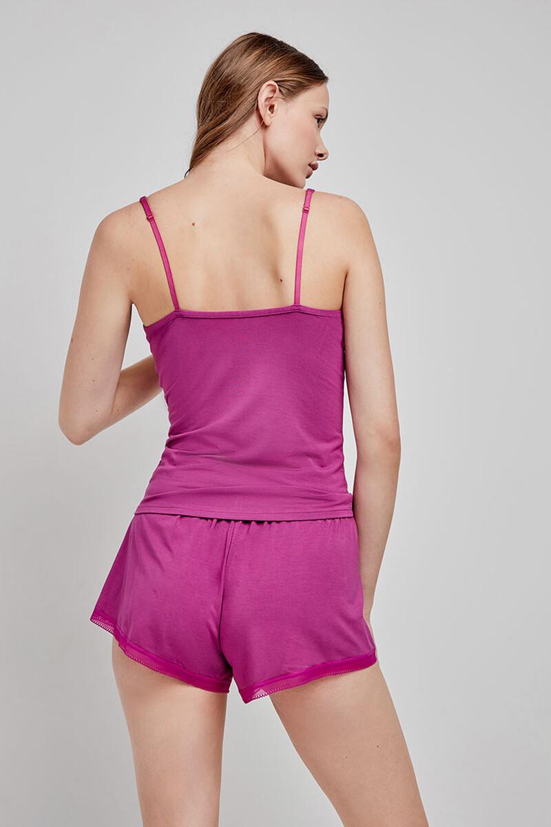 women'secret Camiseta pijama tirantes morado Tienda de fábrica
