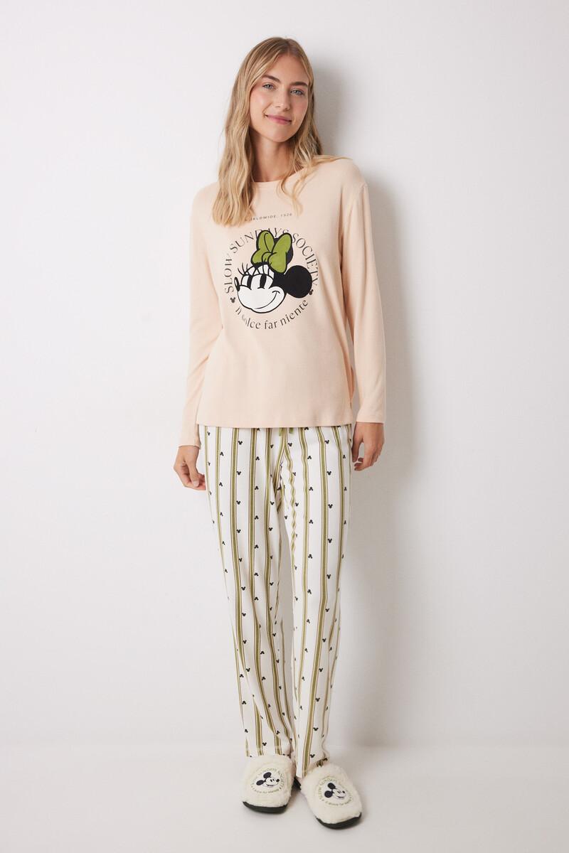 women'secret Pijama largo Minnie manga larga Ahorra y exporta