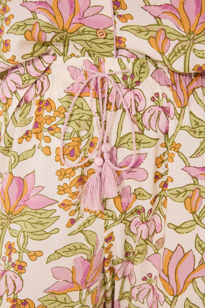 women'secret Pijama camisero viscosa estampado flores Oferta exclusiva