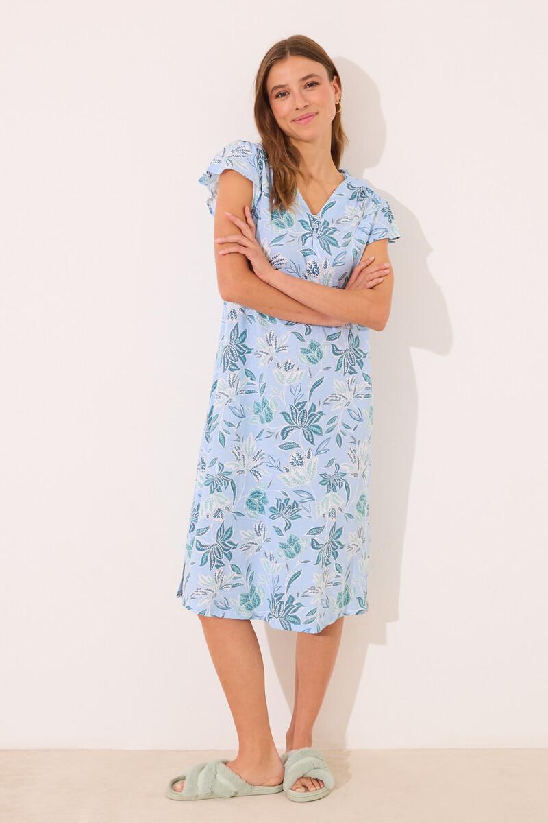 women'secret Camisón midi 100% algodón estampado flores Última moda