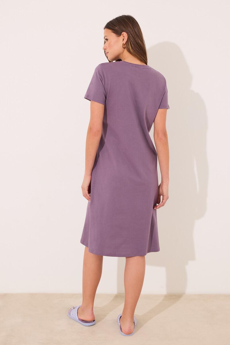 women'secret Camisón midi 100% algodón morado Snoopy Descuento por venta flash