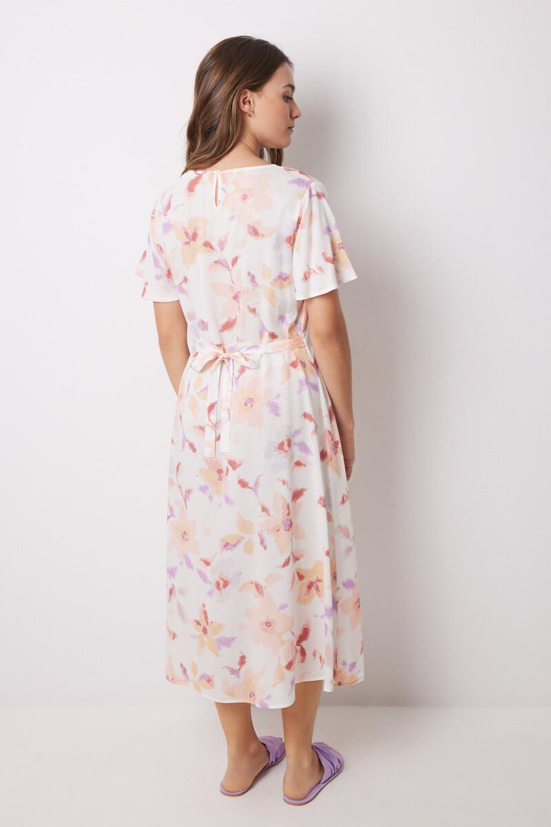 women'secret Vestido midi viscosa allover flores Devoluciones gratuitas