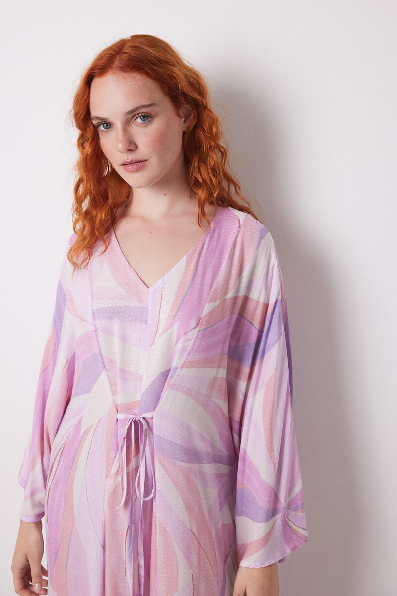 women'secret Vestido midi viscosa allover geométrico En línea