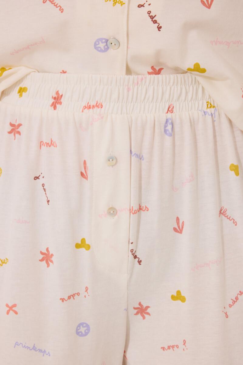 women'secret Pijama camisero 100% algodón print “J´ADORE” Outlet online