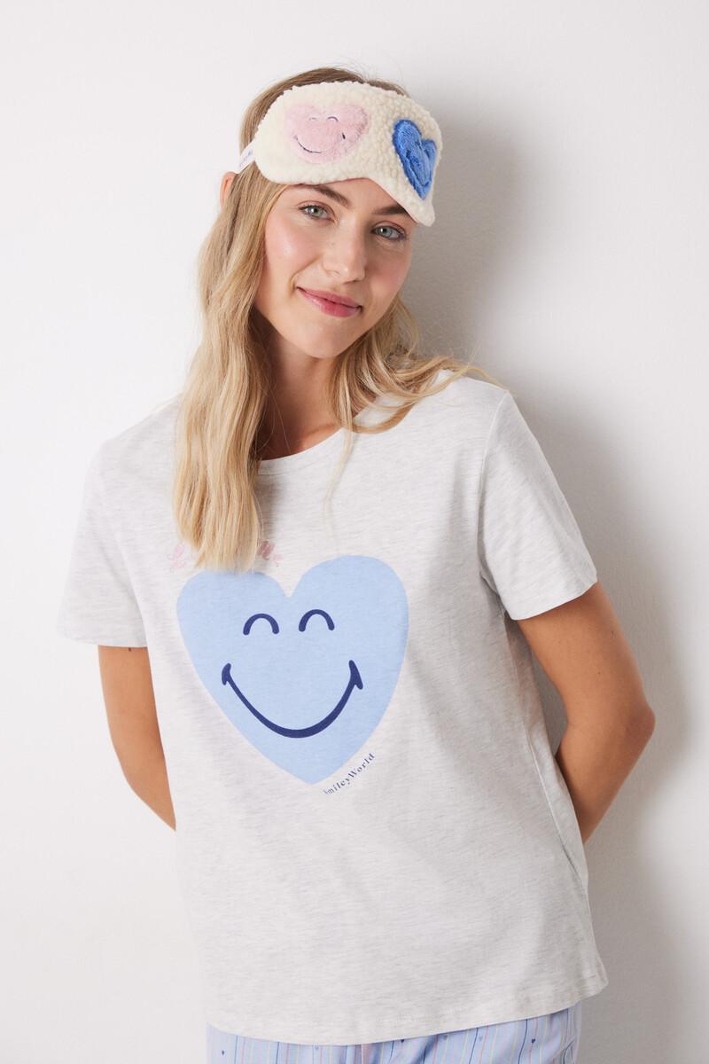 women'secret Pijama 100% algodón azul corazones Ofertas