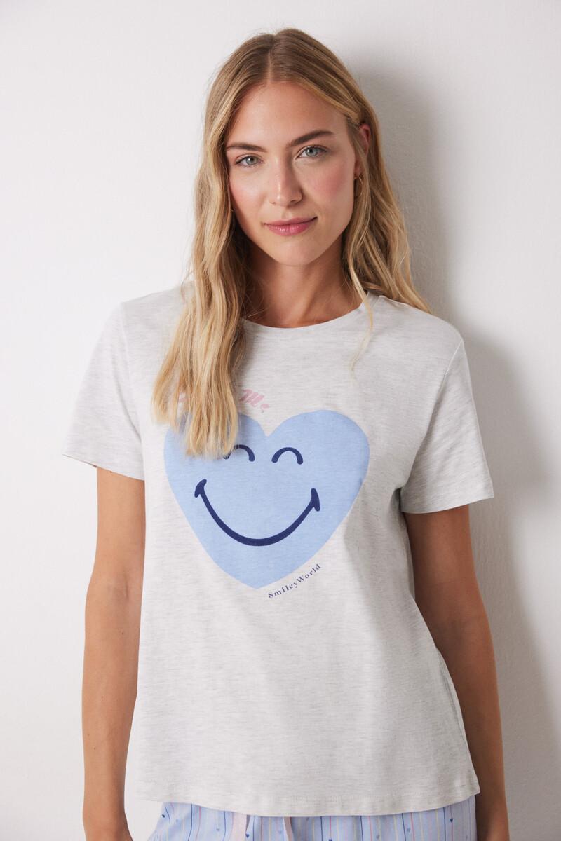 women'secret Pijama 100% algodón azul corazones Ofertas