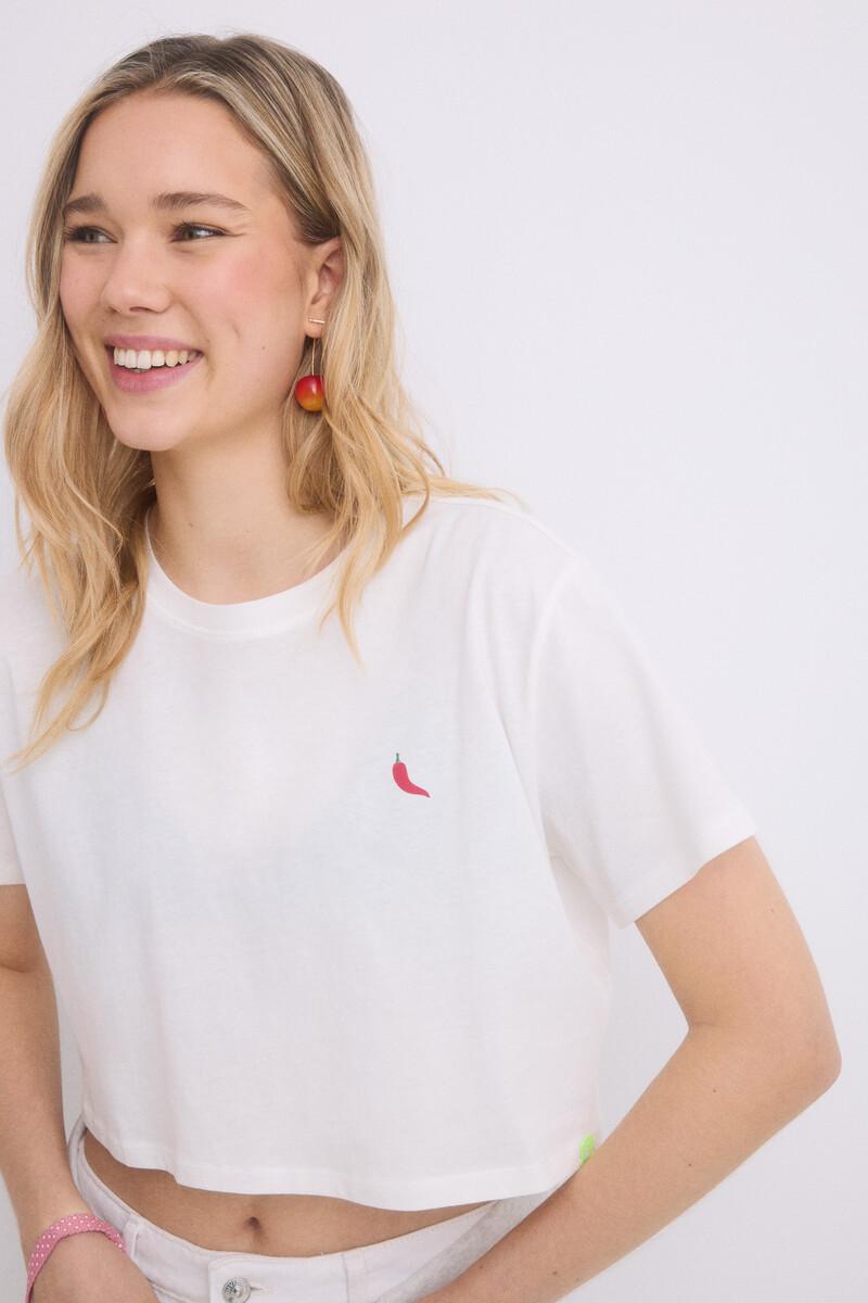 women'secret Camiseta 100% algodón blanco Venta caliente