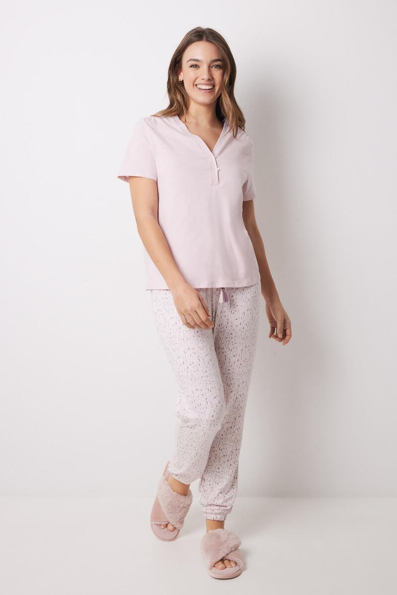 women'secret Camiseta manga corta 100% algodón rosa Rebajas de fábrica