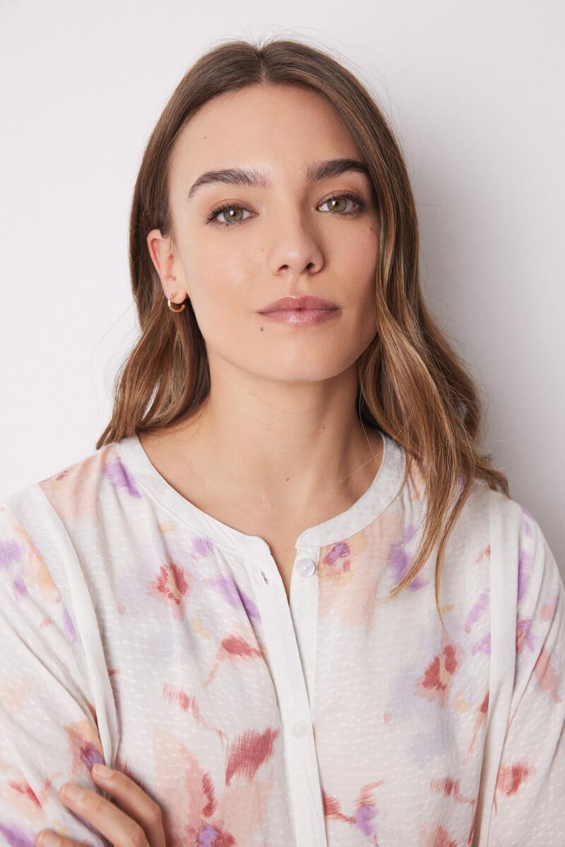 women'secret Pijama camisero largo viscosa flores Los más vendidos