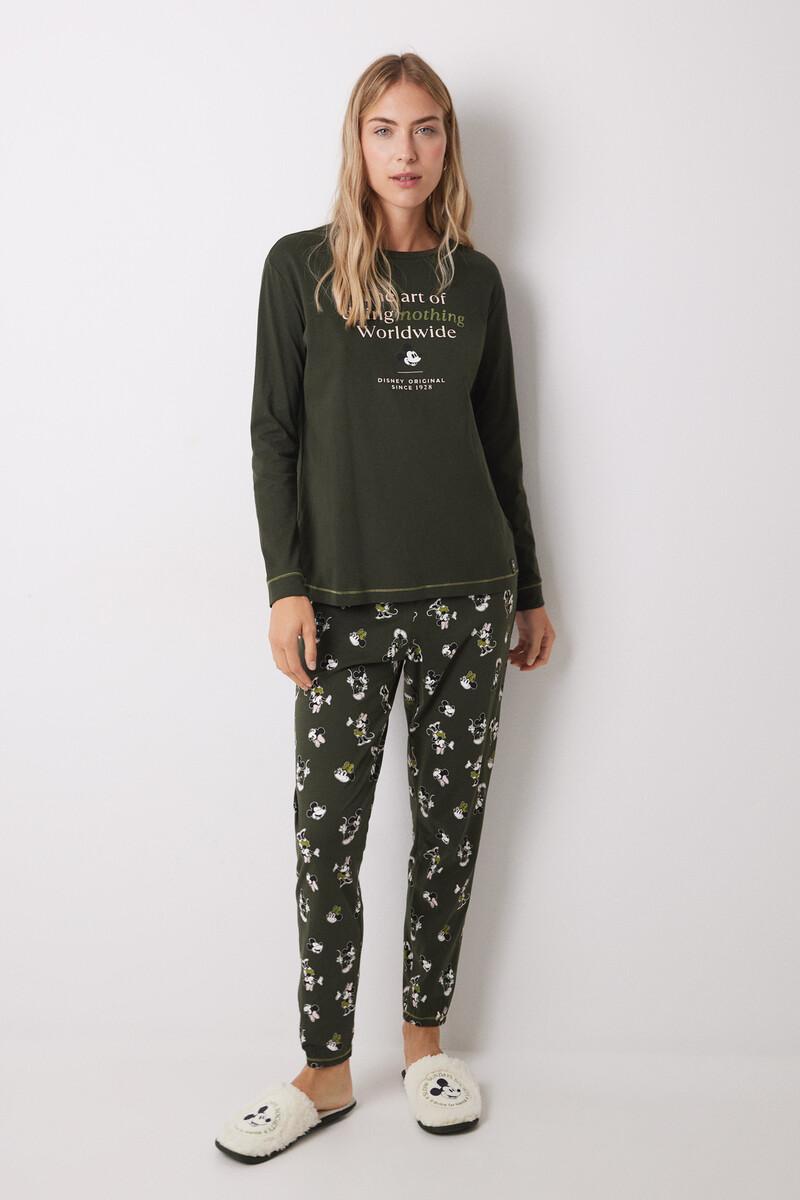 women'secret Pijama largo algodón Mickey & Minnie Liquidación