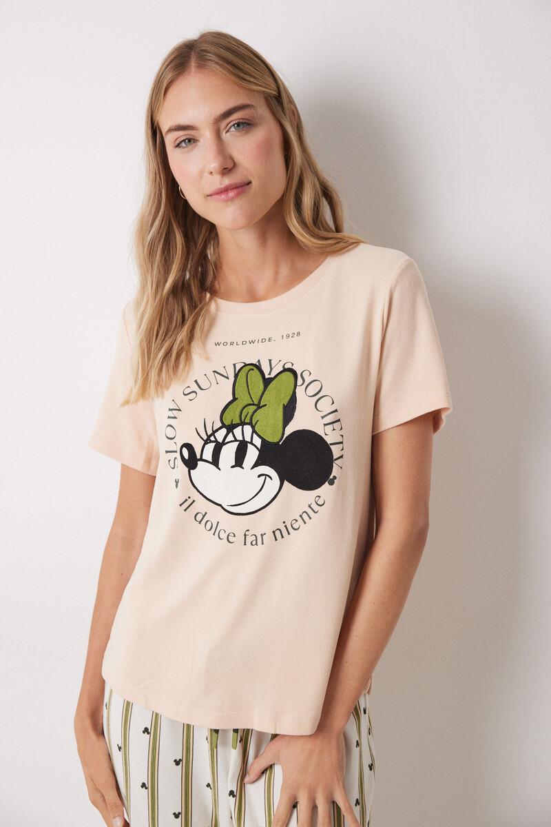 women'secret Pijama largo Minnie manga corta Envío internacional gratuito