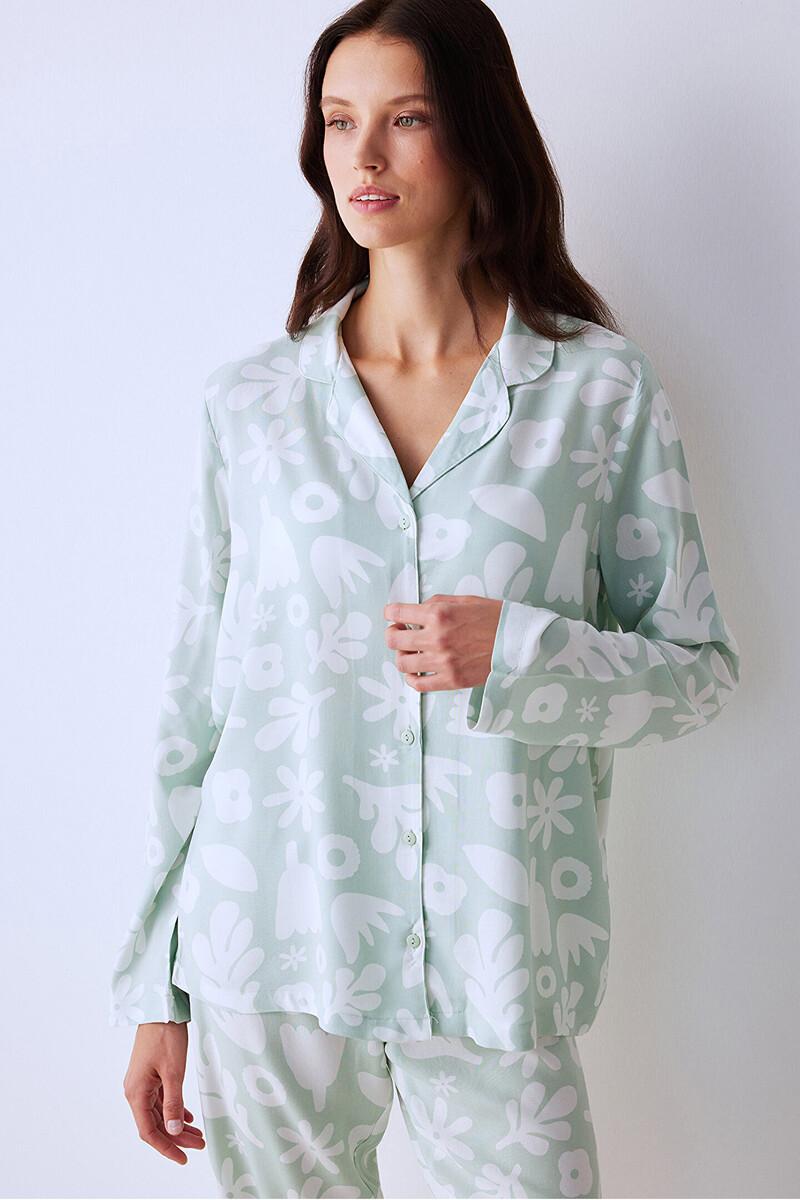 women'secret Conjunto de pijama camisero largo Solo queda un día