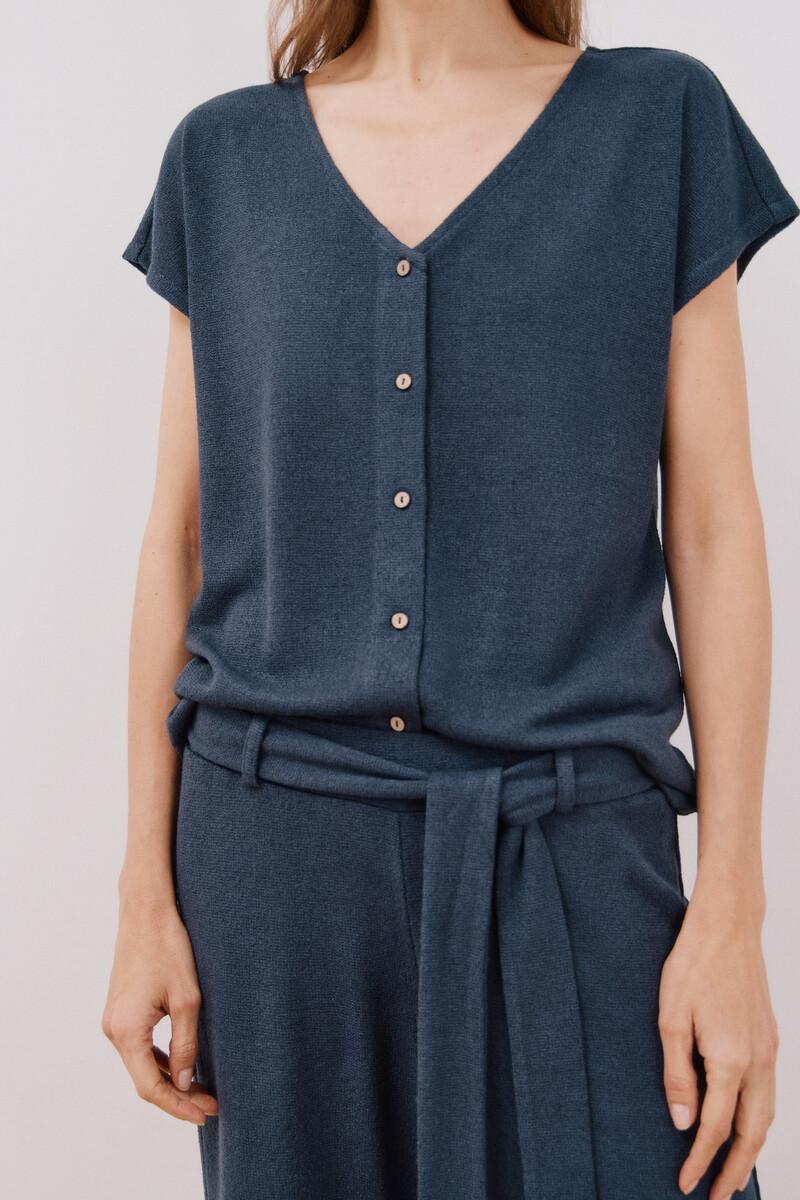 women'secret Camiseta aspecto rústico con botones Ahorra y exporta