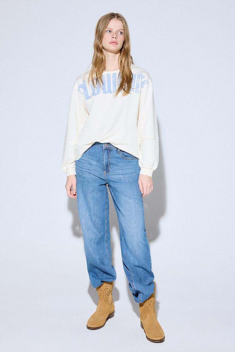 women'secret Sudadera oversize logo Ofertas de temporada