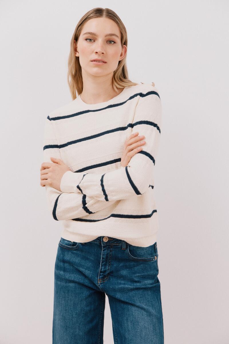 women'secret Jersey bicolor botones Ofertas especiales