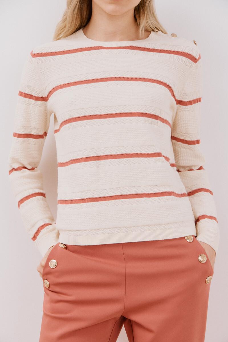 women'secret Jersey bicolor botones Grandes ahorros