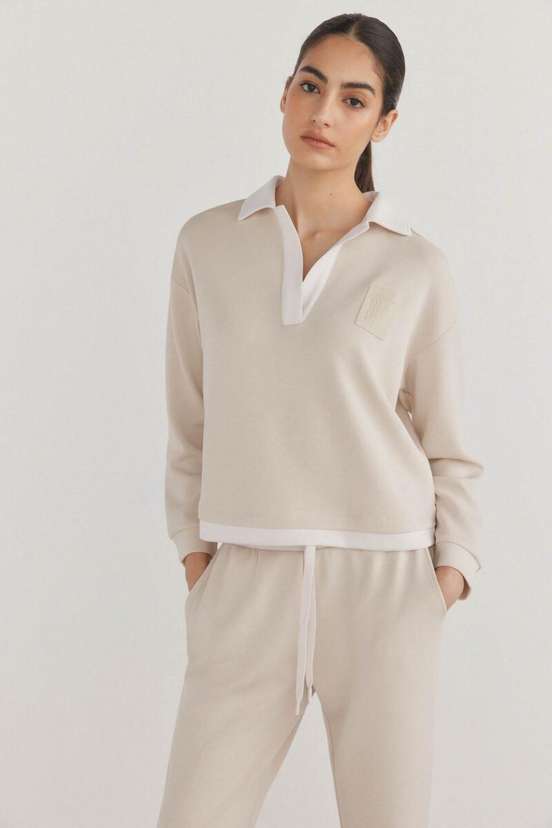 women'secret Sudadera soft touch cuello polo Precio ultrabajo
