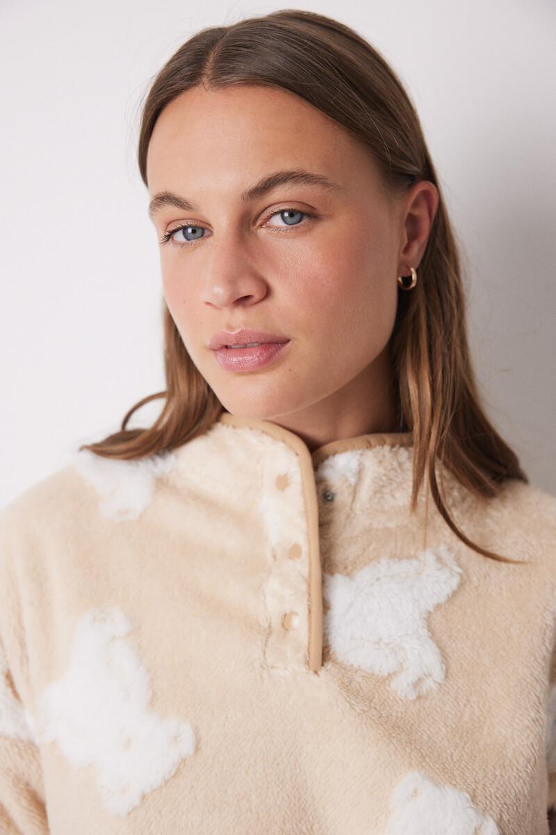 women'secret Pijama largo polar ositos jacquard Outlet online