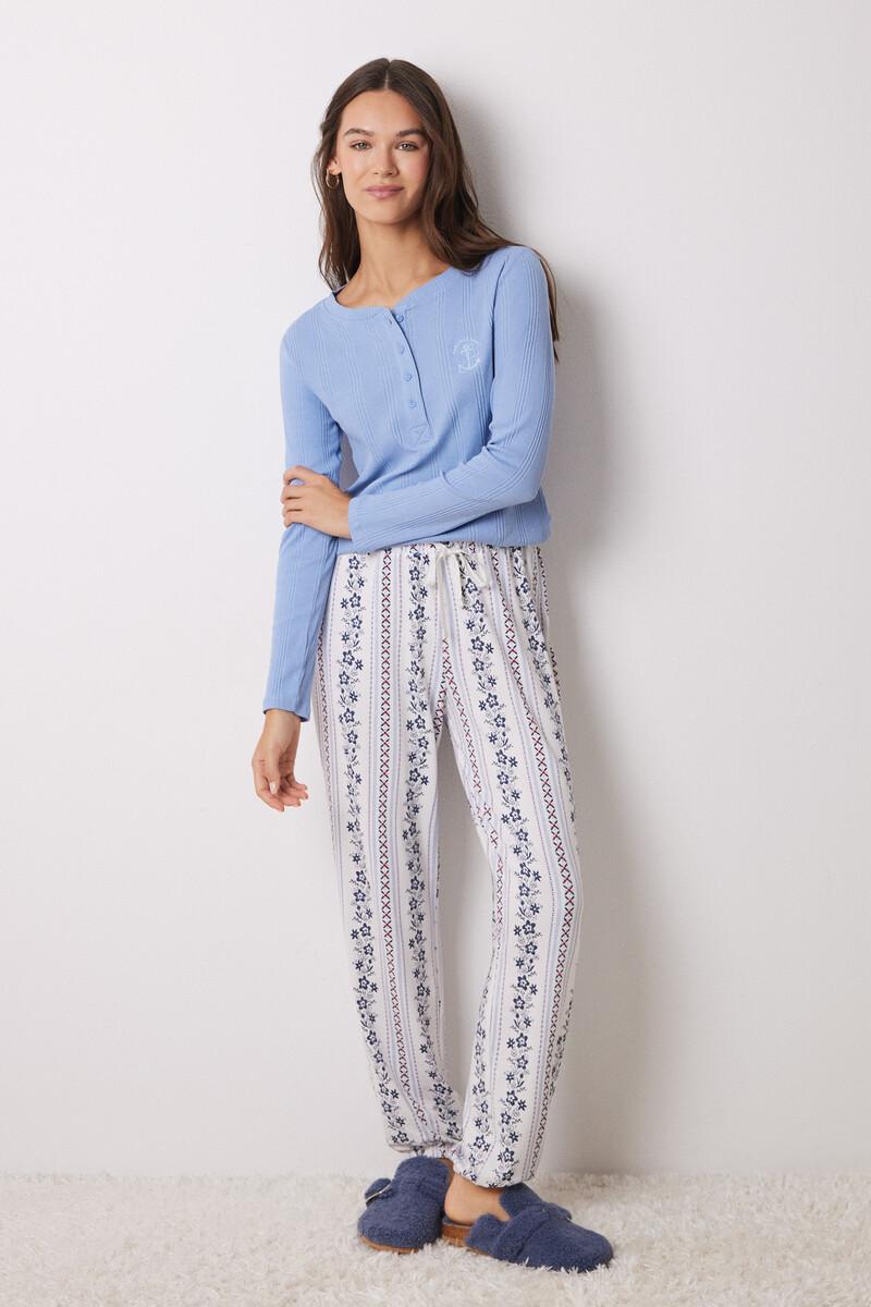 women'secret Pantalón pijama rayas flores En oferta