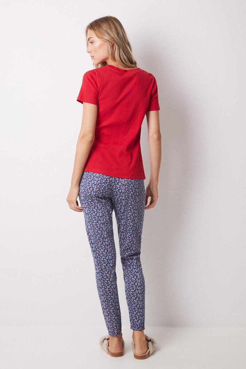 women'secret Pantalón pijama algodón flores skinny Ventas relámpago