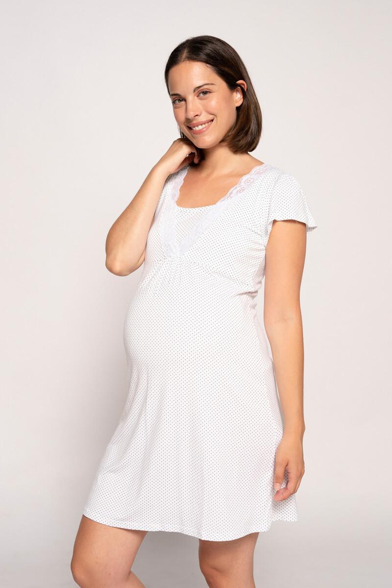 women'secret Camisón de lactancia con manga corta y lunares Últimos 2 días