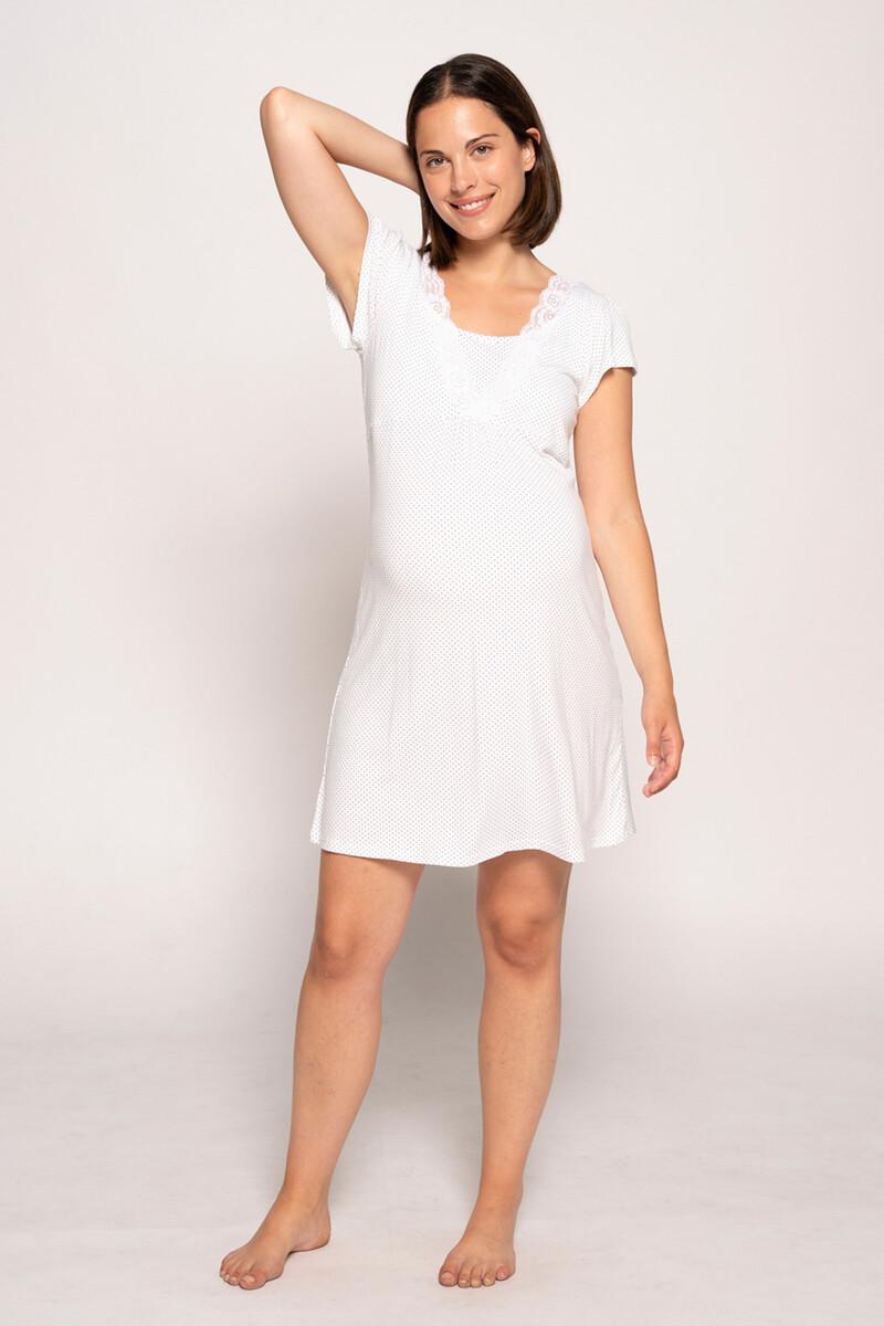 women'secret Camisón de lactancia con manga corta y lunares Últimos 2 días