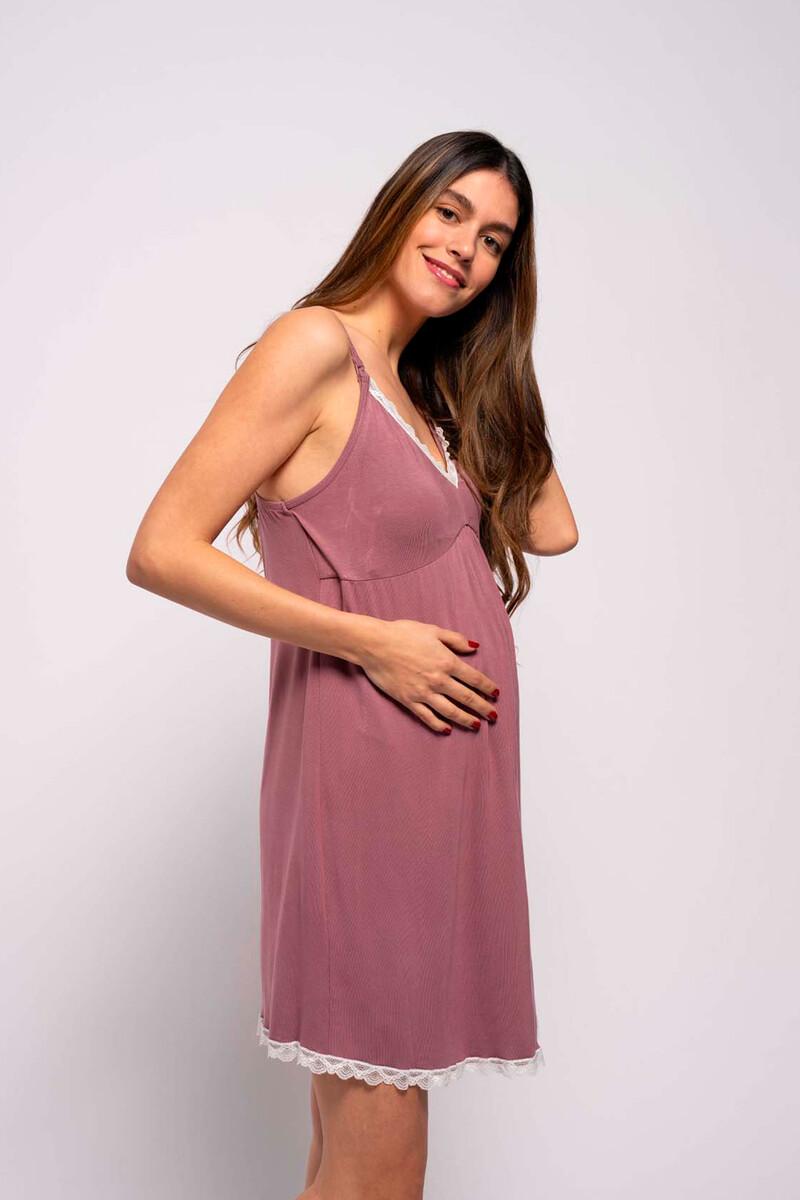 women'secret Camisón de lactancia con encaje contraste Tienda de fábrica