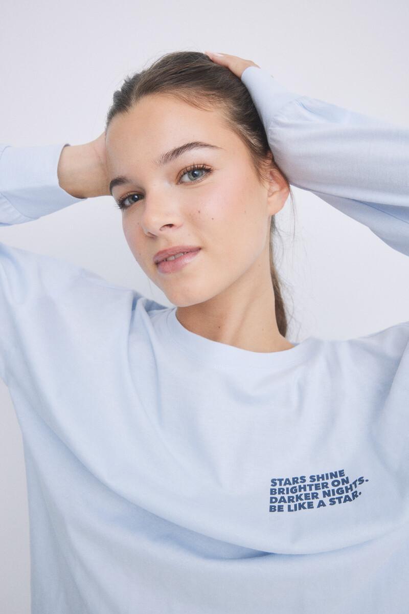 women'secret Pijama largo algodón azul Ofertas de temporada