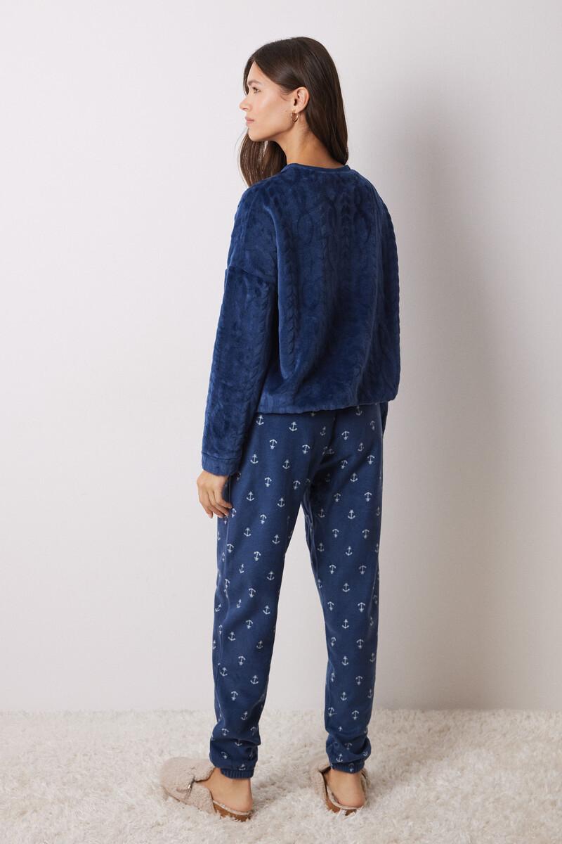 women'secret Pijama largo pelo y polar suave Rebajas de fin de temporada