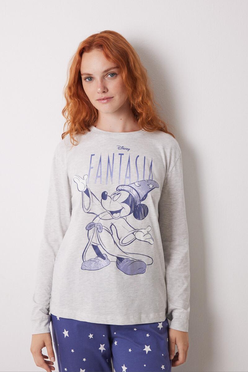 women'secret Pijama largo 100% algodón Mickey Precio ultrabajo