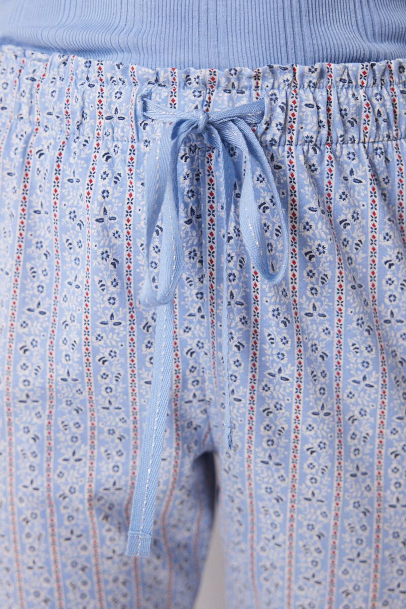 women'secret Pantalón pijama algodón flores rayas skinny 2025