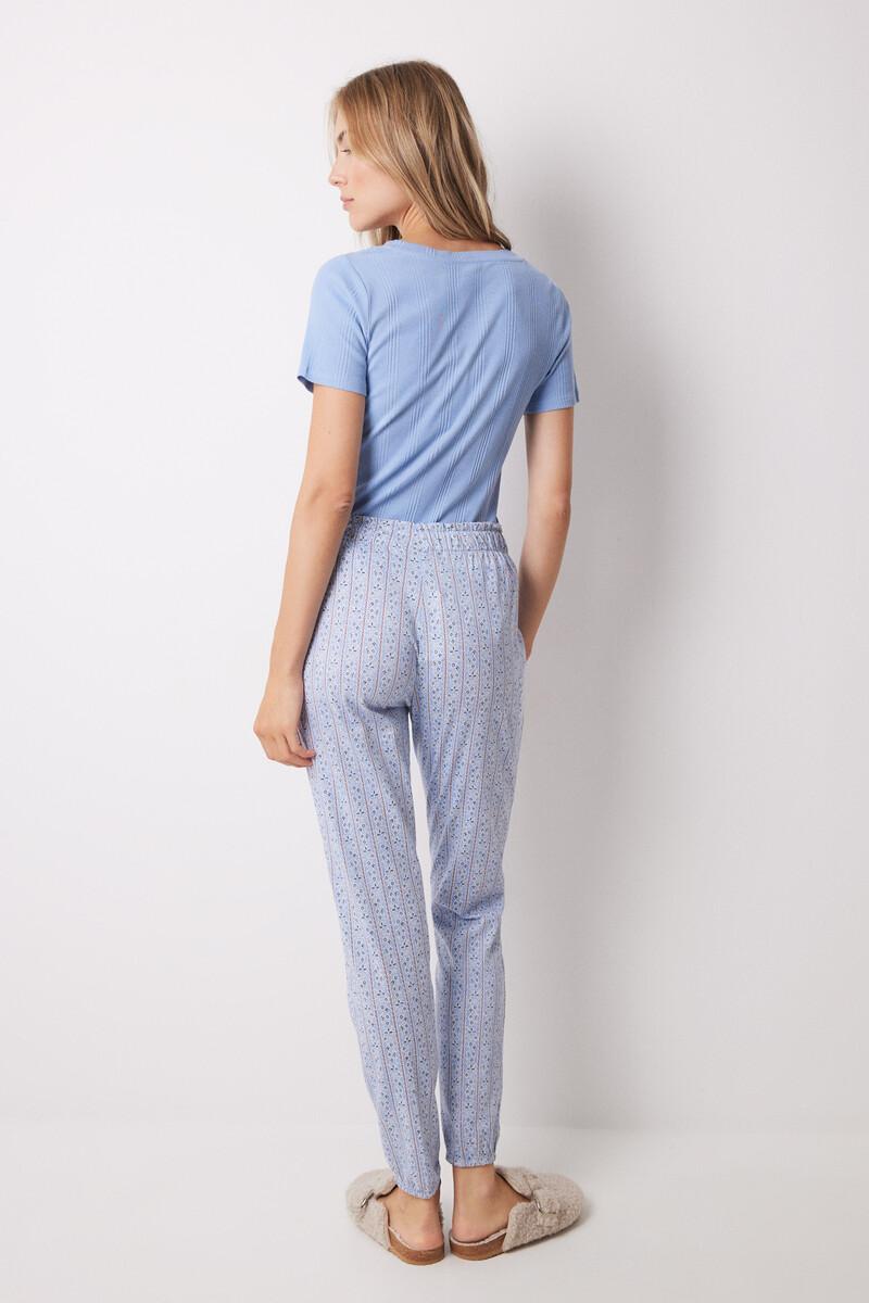 women'secret Pantalón pijama algodón flores rayas skinny 2025
