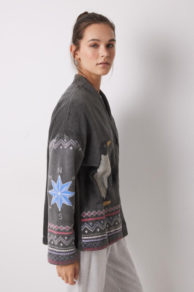 women'secret Pijama largo terciopelo pingüinos Outlet online