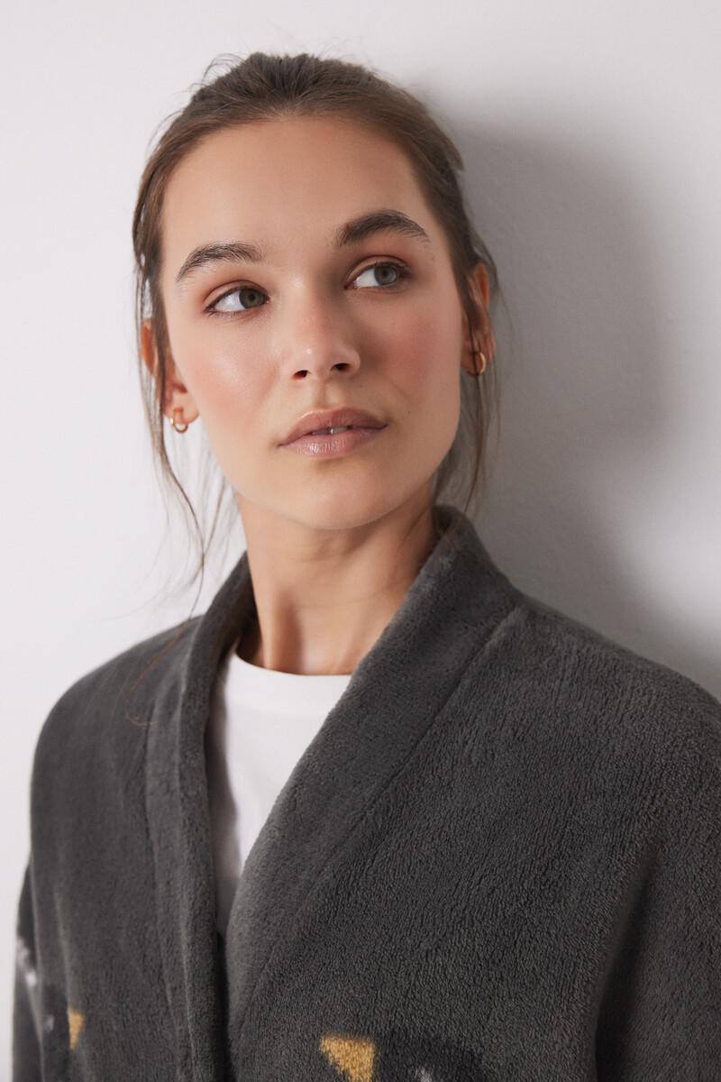 women'secret Pijama largo terciopelo pingüinos Outlet online