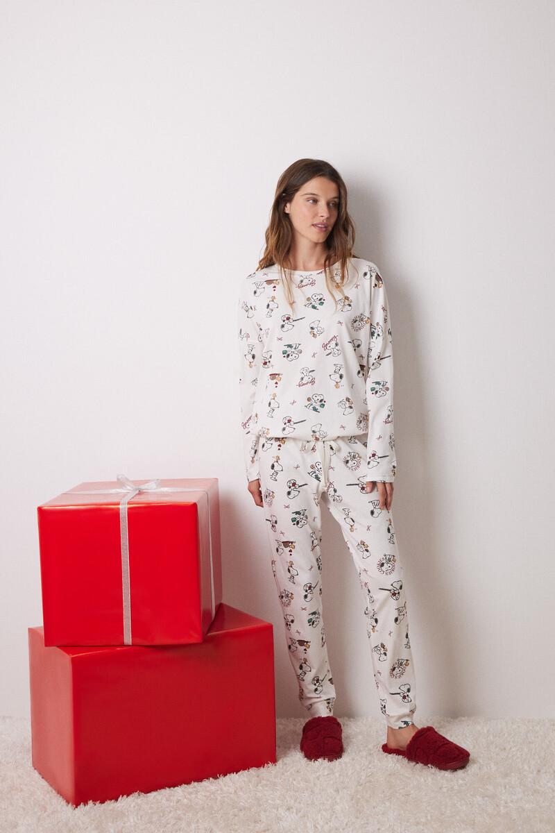 women'secret Pijama largo 100% algodón Snoopy Rebajas top