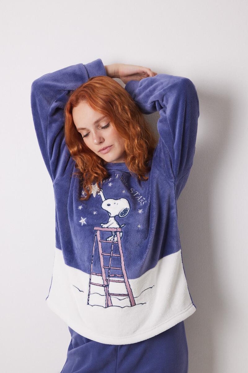 women'secret Pijama largo polar Snoopy Precio de fábrica