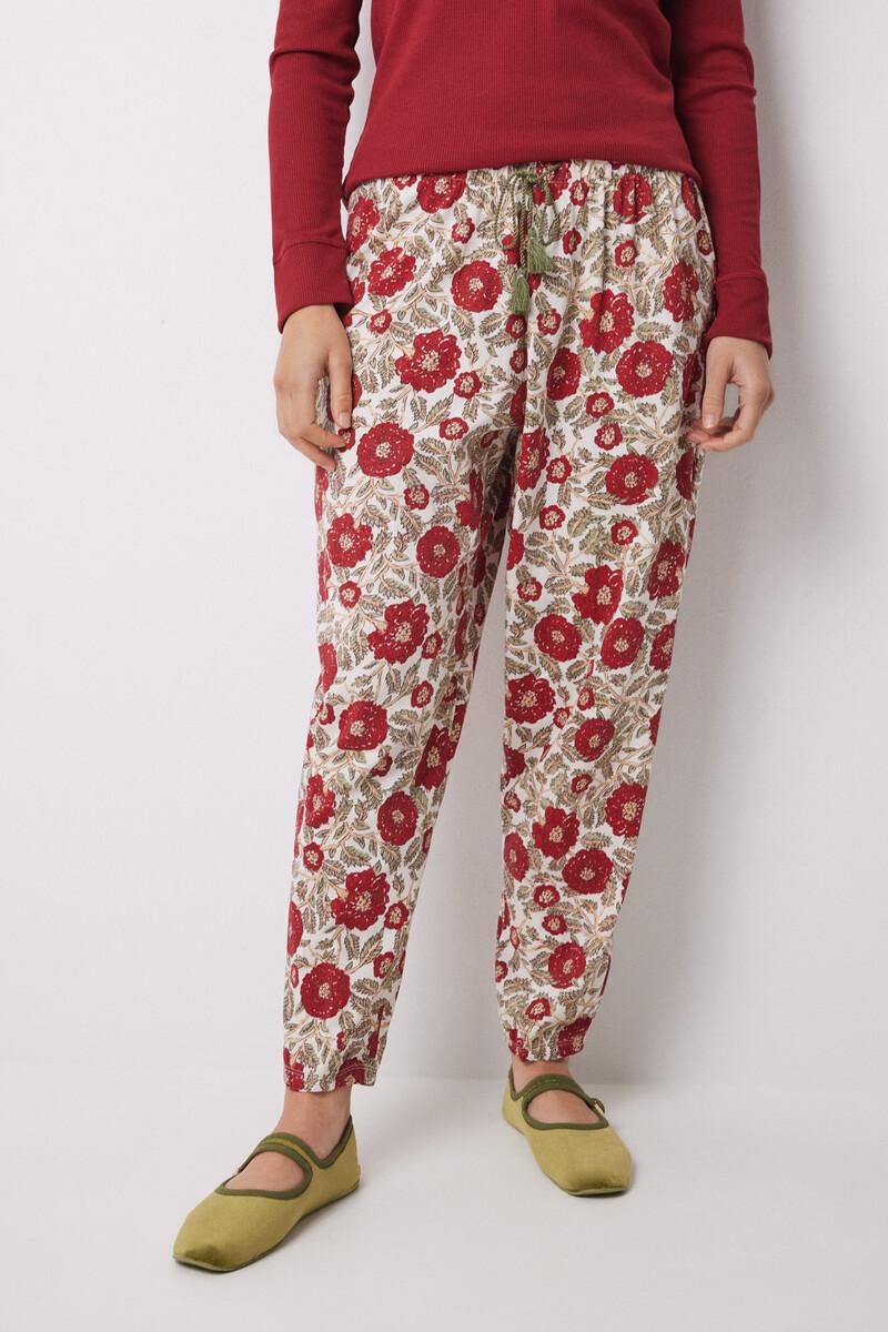 women'secret Pantalón pijama flores 100% algodón Promoción trimestral