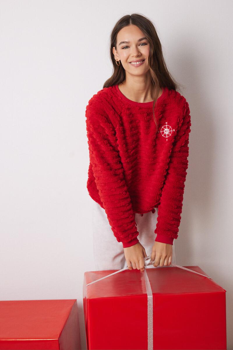 women'secret Pijama largo pelo y polar fleece Limitado a 3 días