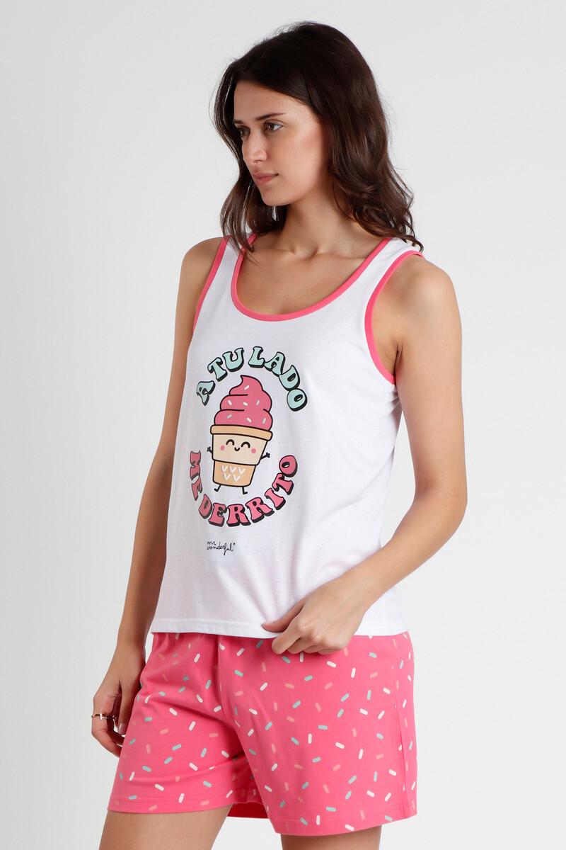 women'secret MR WONDERFUL Pijama Sin Mangas Pasada para Mujer Descuentos del mes