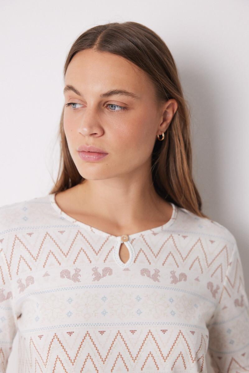 women'secret Camisón corto 100% algodón cenfas navideñas Devoluciones gratuitas