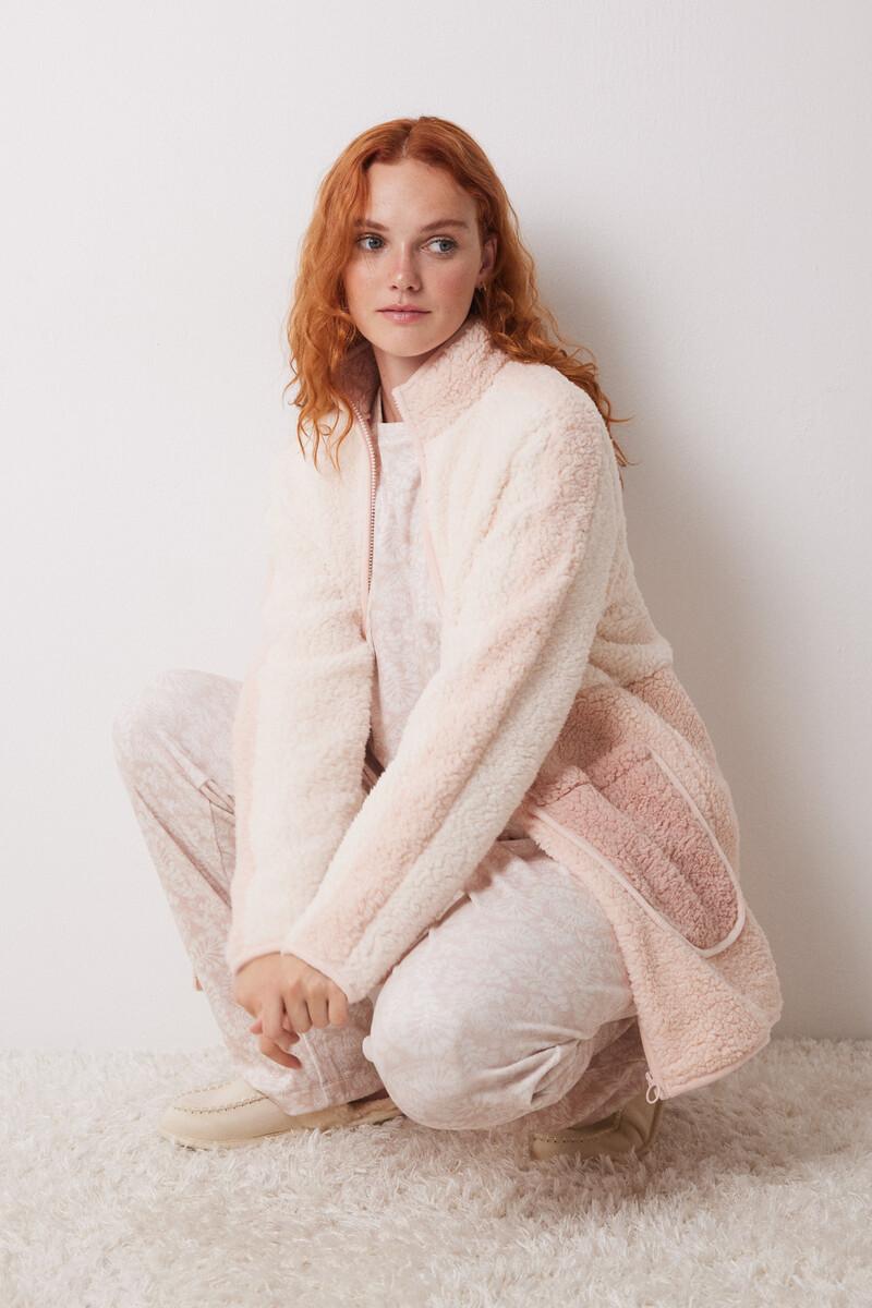 women'secret Pijama largo terciopelo rosa 2025