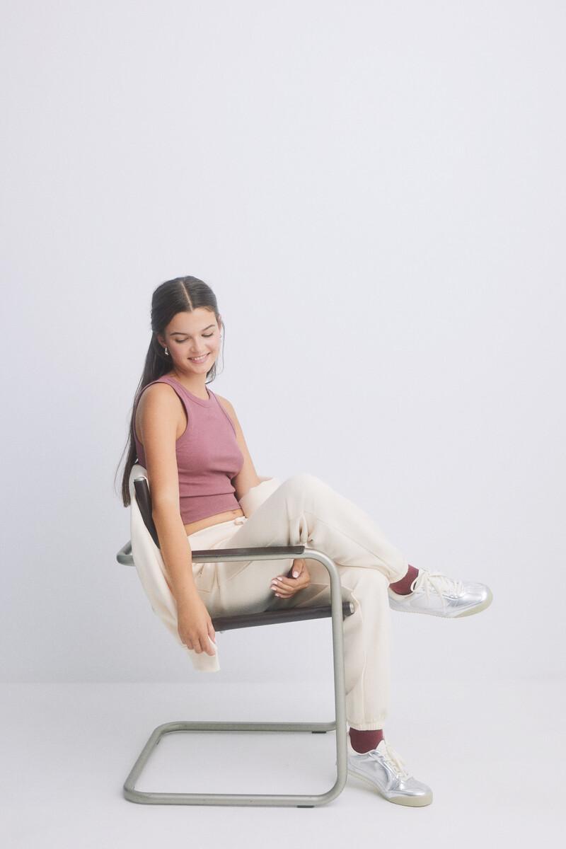 women'secret Pantalón jogger felpa amarillo claro Outlet online