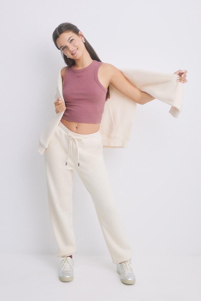 women'secret Pantalón jogger felpa amarillo claro Outlet online