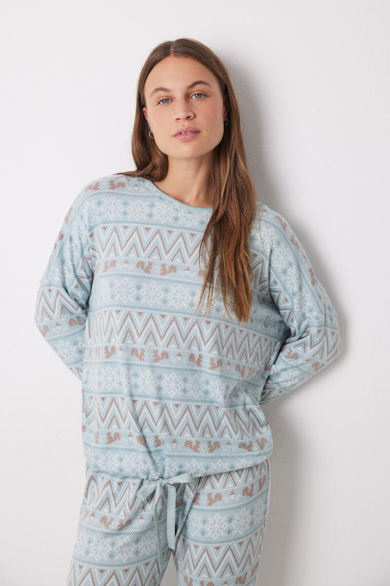 women'secret Pijama largo polar súper soft Venta caliente
