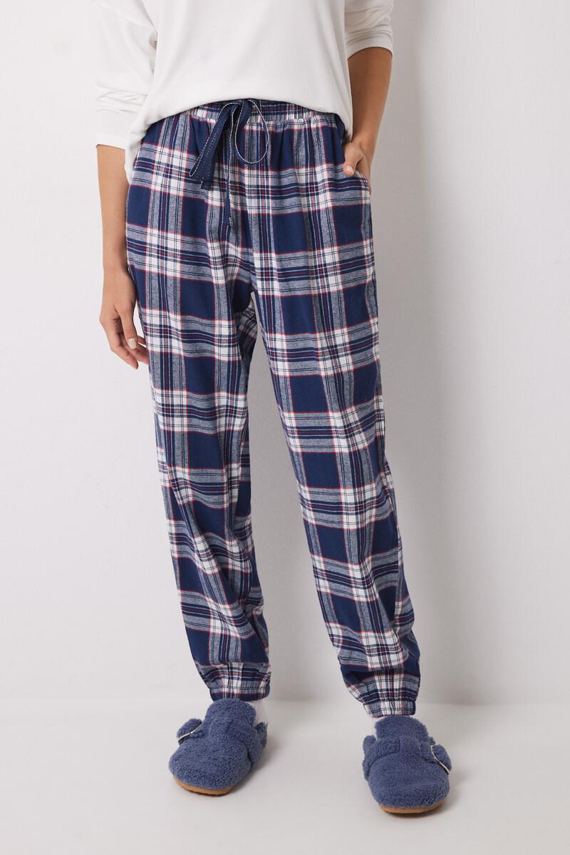 women'secret Pantalón carrot 100% algodón cuadros Rebajas online