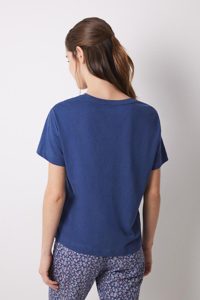 women'secret Camiseta manga corta azul Sailor Envío gratis